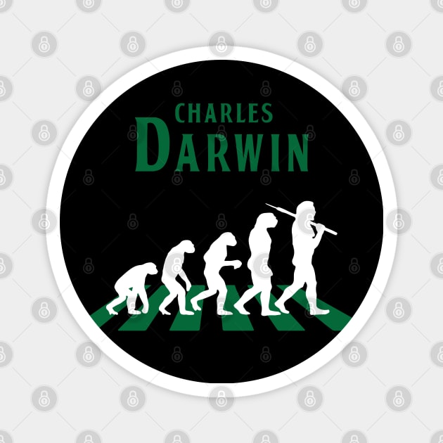 Evolution Charles Darwin Parody Magnet by Made by Popular Demand